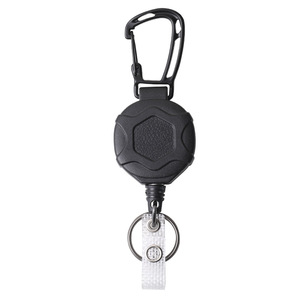 Wholesale new easy-pull telescopic buckle high <b>rebound</b> mountaineering easy-pull steel wire rope anti-loss and anti-theft device - Product Image 3