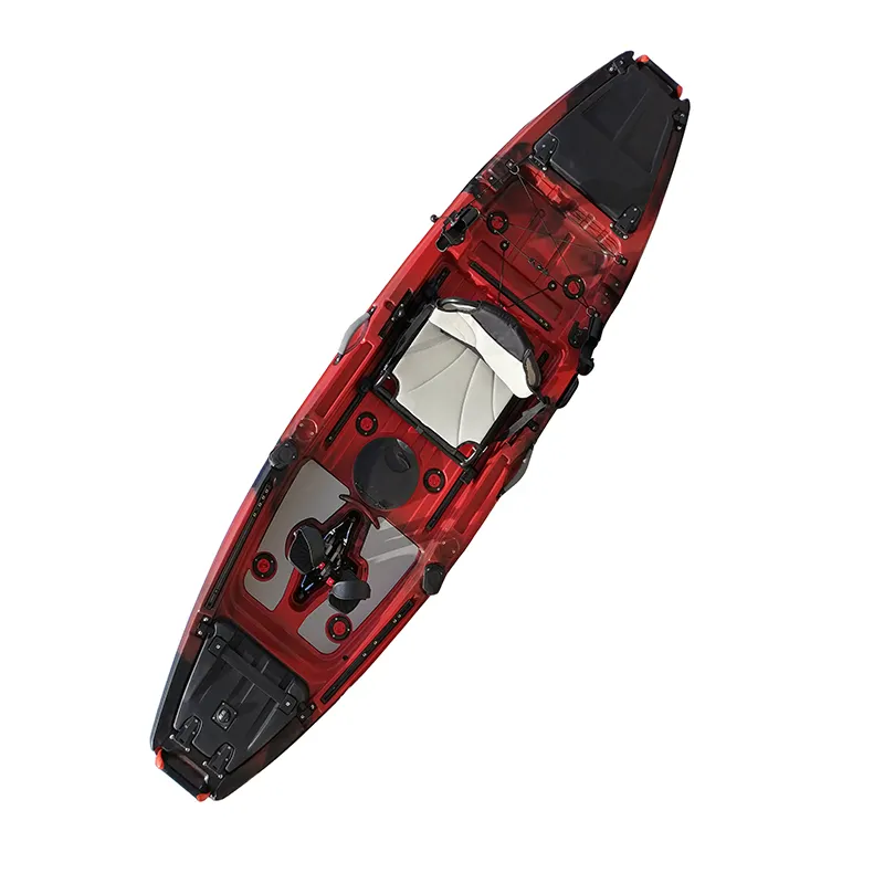 HANDELI 10ft single cheap plastic kayaks sit on top pedal kayak recreation fishing kayak with stadium seat