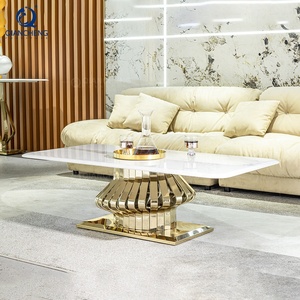 Chất Lượng Hàng Đầu Thổ Nhĩ Kỳ Thanh Lịch Văn Phòng Nhỏ Thép Không Gỉ Bàn Cà Phê Cho Phòng Khách Thời Trang Hoàng Gia Sofa Trung Tâm Bảng Thiết Kế - Product Image 5