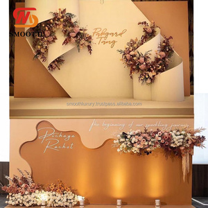 Arche en PVC de haute qualité pour mariage, toile de fond incurvée, vague blanche, LED, avec nouveau design créatif - Product Image 5