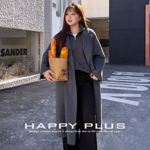 Gilet tricoté tendance demi-zip gris foncé grande taille pour femme en fibre acrylique couleur unie avec étiquette N9282 - Product Image 3