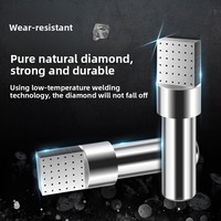 Stylo de dressage de meule à diamant naturel à tête plate, portatif, pour machine de rectification de métaux, forme carrée, fourni par le fabricant