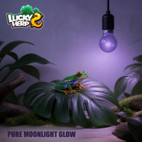 LuckyHerp Lampe chauffante ronde en verre écologique 75W pour reptiles, utilisation en intérieur