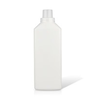 1 L rectangle Vide Blanc Détergent À Lessive Liquide Conteneur De Stockage En Plastique Bouteilles de Détergent À Lessive