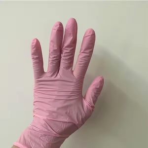 कस्टम बॉक्स 100% नाइट्रिल गुलाबी डिस्पोजेबल दस्ताने बाल सैलून टैटू की दुकान सौंदर्य नाखून लेटेक्स मुक्त काले रंग विरोधी पर्ची - Product Image 4