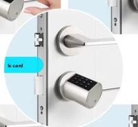 Serrure de porte intelligente Tuya WiFi à cylindre, longueur réglable, empreinte digitale, serrure numérique électronique sans clé pour la maison