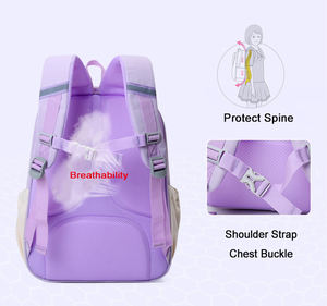 Sacs à dos scolaires de style américain pour enfants, fermeture éclair tendance, sac d'école unisexe - Product Image 3