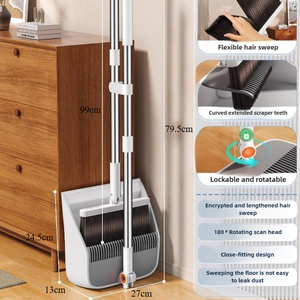 Bộ chổi lau nhà JOYBOS, cán chổi thẳng đứng có thể kéo dài, kèm chổi thần kỳ gấp gọn chống gió và chổi xúc rác - Product Image 5