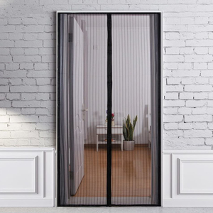 Cortina Mosquitera con Cierre Magnético 120 x 240 (H) cm. Negro - Product Image 3