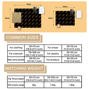 부티크 브랜드 포장 및 럭셔리 선물 랩을 위한 맞춤형 로고 고급 메탈릭 골드 꽃 포장지 티슈 페이퍼 - Product Image 6