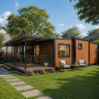 Maison préfabriquée modulaire de 40 pieds avec 3 chambres et un salon, idéale pour la vie en famille, dotée d'une cuisine et d'une salle de bain