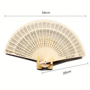 Ventilateur portable en bambou espagnol éco-responsable sculpté, idéal pour les entreprises et la décoration intérieure, idée cadeau d'entreprise - Product Image 2