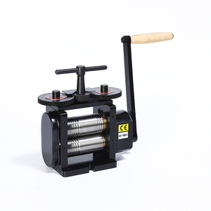 Laminadora de Joyería Manual Combinada Negra HH-RM01A, Rodillos Semicirculares Planos de Alambre de 110 mm para Fabricación de Joyería - Product Image 3