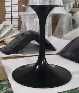 Tavolo da pranzo ovale in stile crema francese 12 posti in alluminio in fibra di vetro tulipano 72 ''tromba in ceramica tavolo da pranzo fabbrica - Product Image 6