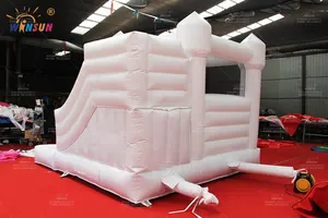 Outdoor schöne Hochzeit aufblasbare Combo White Jumping Castle