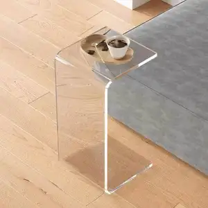 Acrylic Side Table Living Room Furniture Home Decor customized plexiglass bed sidetable acrylic console table for living room