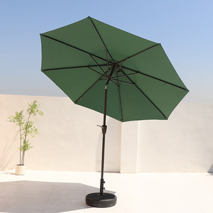 Sombrilla de Patio Giratoria Impermeable para Exteriores, Base de Acero Inoxidable, Diseño Inclinable y Giratorio para Playa, Tienda de Té con Leche - Product Image 4