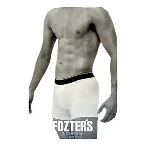 Calzoncillos Boxer de Seda Tejida para Hombre Fozter, Paquete de 12, Corte Medio, con Logotipo en la Cintura, Desechables, en Varios Colores - Product Image 6