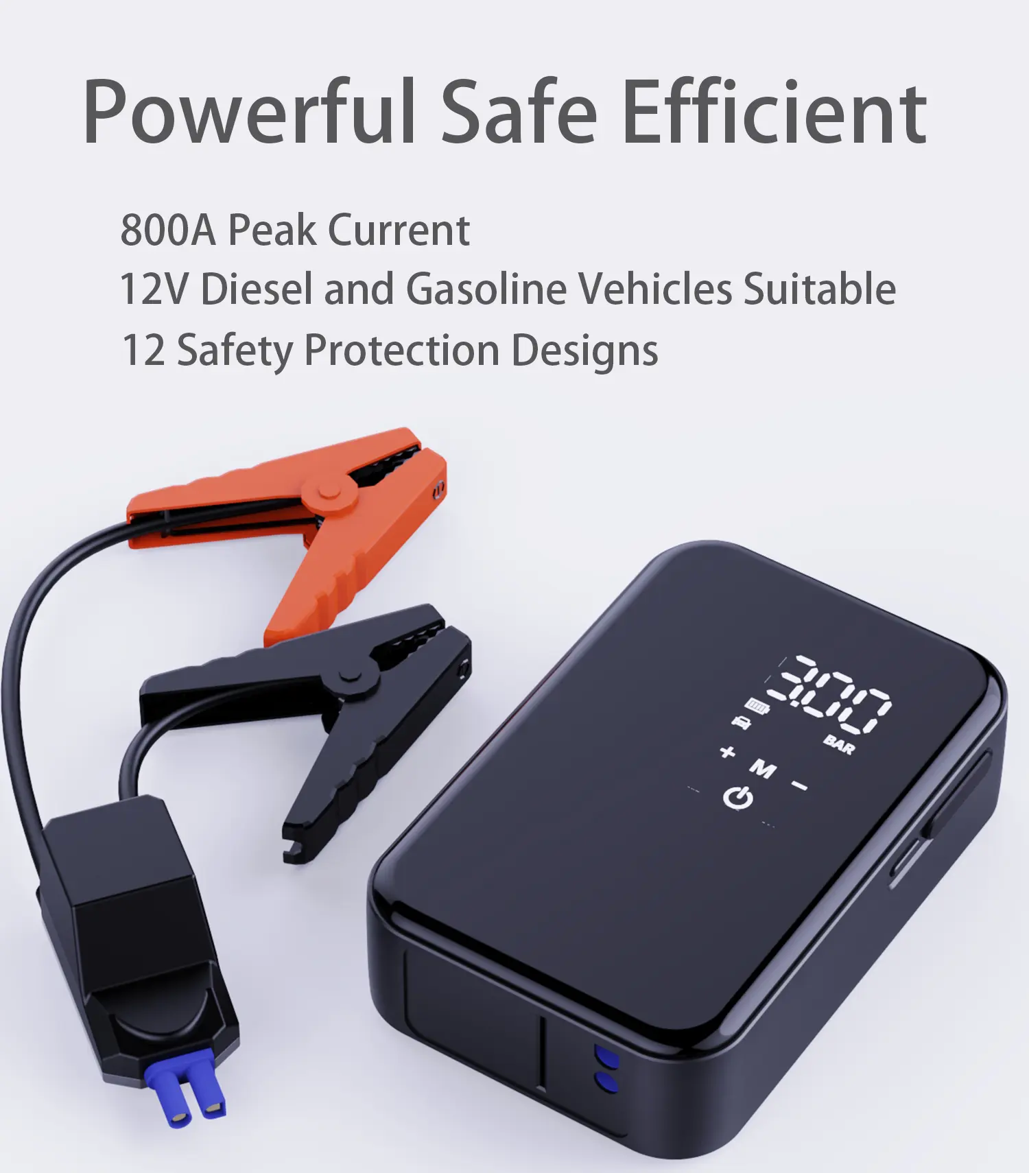 2023 New12V 10400mAh démarreur de saut de voiture portable avec compresseur d'air 150Psi 120W 46L/Min essence 6.0L diesel 3.5L véhicules