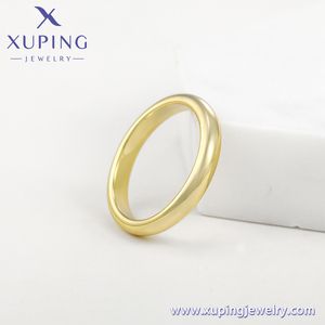 Para <span class=keywords><strong>Xuping</strong></span> <span class=keywords><strong>Jewelry</strong></span>'s X000866681 14K chapado en oro Simple cobre liso anillos de mano elegante estilo clásico para fiesta de regalo de compromiso - Product Image 6