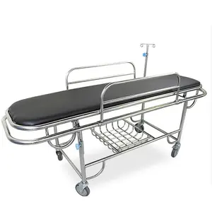 Good Equality Stainless Steel Hospital Emergency Patient Trolley Stretcher Bed for Sale