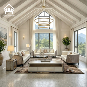 Set di Divani Moderni in Vera Pelle Organica Italiana, Arredamento di Lusso per Salotti di Ville di Alta Gamma e Rifugi di <span class=keywords><strong>Montagna</strong></span> - Product Image 1