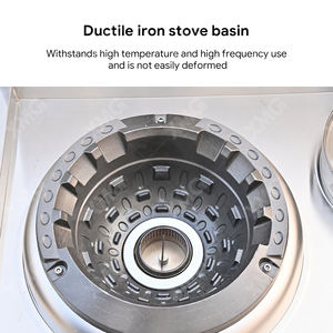 موقد غاز طبيعي تجاري عالي القدرة بشعلتين من XMG، موقد صامت وموفر للطاقة للمطاعم - Product Image 6