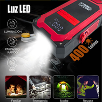 Alimentation d'urgence avec batterie lithium-ion et fonctions d'onde sinusoïdale pure : pompe à air, recharge de téléphone portable, éclairage