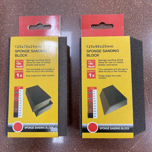 100x70x25mm sünger zımpara blok köpük el aşındırıcı araçlar için Metal cilası ahşap kaba orta ince dört tarafı zımparalanmış 60-240 # - Product Image 6