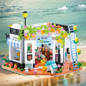 ชุดตัวต่อบล็อก DIY สุดฮิตใน TikTok <span class=keywords><strong>ขาย</strong></span>ส่ง, บล็อกบ้านสัตว์เลี้ยงรูปสุนัข Want Want, <span class=keywords><strong>ของ</strong></span>ขวัญวันเกิดและคริสต์มาส - Product Image 2