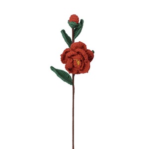 Flor de camelia personalizada tejida a mano, producto terminado, flor de vida eterna, flor de ganchillo, flor artificial, San Valentín - Product Image 5