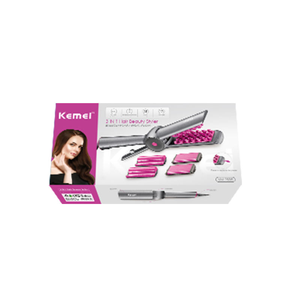 Plancha de Pelo Multifunción 3 en 1 <span class=keywords><strong>Kemei</strong></span> KM-2835 con Tecnología Cerámica PTC, Temperatura Constante y Pantalla LCD - Product Image 3