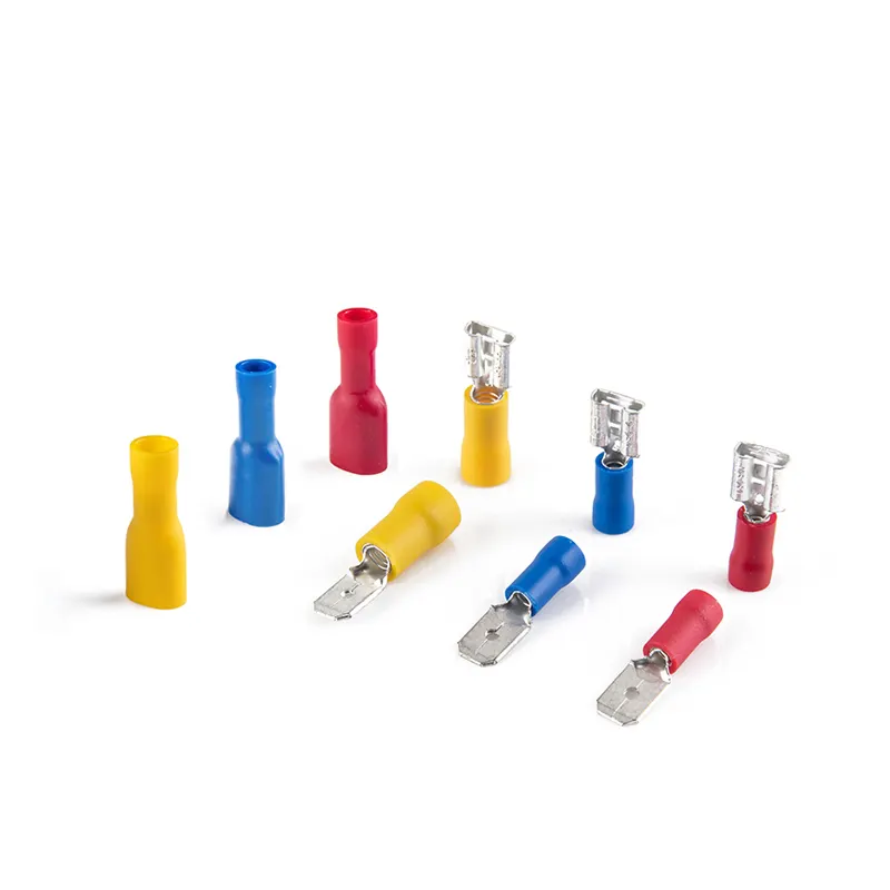 Female Quick Disconnect Vinyl PVC Insulated Spade Wire Connector Electrical Crimp Terminal FDD