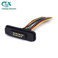 Câbles de charge magnétique 13 broches 5V2A pour dispositifs médicaux connectés, connecteur Pogo Pin, RF PCB IP40, alimentation FPC aérospatiale