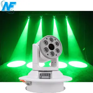 DJ Lights Moving RGBW LED Stage Lighting Wash Light by DMX and Sound Activated Control with 8 Gobo Patterns Spotlight for D