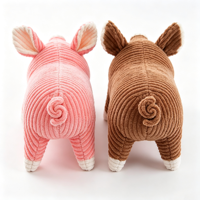 Jouets pour chiens en gros : Jouet en peluche de luxe en forme de cochon, durable, interactif, couineur, pour chiens et chats de taille moyenne à grande