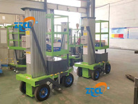 Pneus gonflables ZTCL tables élévatrices hydrauliques en aluminium à mât unique