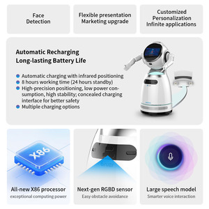 Robot Humanoide Interactivo UBTECH Cruzr 1s Plus con Reconocimiento de Voz, Comprensión Semántica, Evitación de Obstáculos, Piel Sintética Segura y Funciones Automáticas - Product Image 3