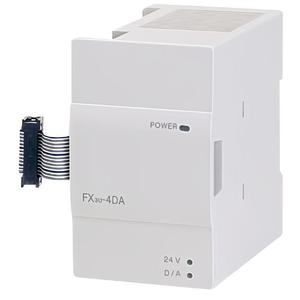 โมดูล PLC Mitsubishi FX3U-4DA แปลงสัญญาณ D/A 4 ช่อง  แหล่งจ่ายไฟ 24V ชุดควบคุมระบบอัตโนมัติอุตสาหกรรม - Product Image 1