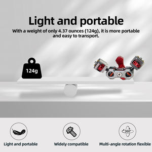 Nouveau produit Bras magique articulé pour caméra Support de moniteur de terrain Bras cinématographique à friction avec têtes à billes 1/4-20 - Product Image 3