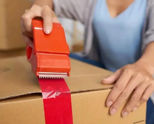 <strong>Wholesale</strong> Red BOPP Express <strong>Packing</strong> Box Sealing <strong>Tape</strong> Transparent with Pressure Sensitive Acrylic Glue for Sealing - Product Image 5