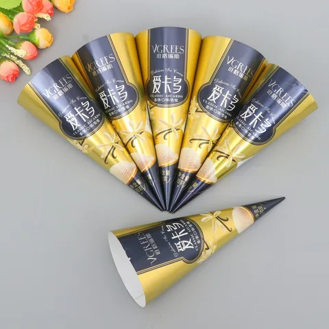 Упаковка мороженого Лучшая алюминиевая фольга ламинированная Kraft бумага