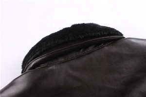 VESTE EN <span class=keywords><strong>CUIR</strong></span> ARTIFICIEL PU Veste en <span class=keywords><strong>cuir</strong></span> pilote vintage inspirée <span class=keywords><strong>de</strong></span> <span class=keywords><strong>l</strong></span>'U.S. <span class=keywords><strong>Air</strong></span> Force avec col en fourrure - Product Image 5