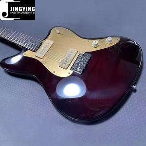 Serie de <span class=keywords><strong>guitarra</strong></span> eléctrica de música Jingying 2024, instrumento de cuerda Maestro de Jazz personalizado, <span class=keywords><strong>guitarra</strong></span> eléctrica de cuello de arce tostado de cuerpo sólido - Product Image 6