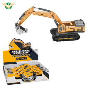 Ma Sát 1:55 Máy Xúc Mô Hình Diecast Đồ Chơi Mô Phỏng Xe Diecast Xe Tải Cho Trẻ Em Hộp Hiển Thị Unisex Vàng Không Cần Pin - Product Image 4