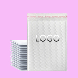 Sac à bulles en film extrudé blanc 20x25+4CM, épais, écologique, biodégradable, pour cosmétiques, bijoux, CD, enveloppe express personnalisée - Product Image 1