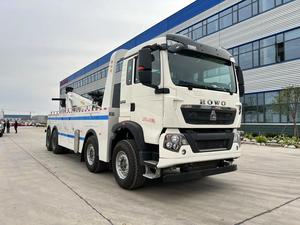 Camion de remorquage lourd Sinotruk HOWO 6x4 80 tonnes, véhicule d'urgence télécommandé sans fil, sauvetage routier, Chine - Product Image 1