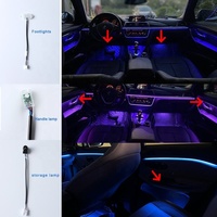 Éclairage d'Ambiance Intérieur LED de Gros, Universel RGB pour Voitures, Décoration d'Atmosphère à 64 Couleurs