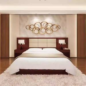 เฟอร์นิเจอร์เชิงพาณิชย์ทันสมัยราคาประหยัด โครงเตียงฐานไม้ หัวเตียง โต๊ะข้างเตียง ตู้เสื้อผ้า โต๊ะทำงาน สำหรับโรงแรม 3 ดาว ห้องนอนครบชุด - Product Image 3