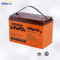 Batterie prismatique LFP 12V200AH pour fauteuil roulant électrique, pack de remplacement au plomb-acide sans entretien pour scooter de mobilité